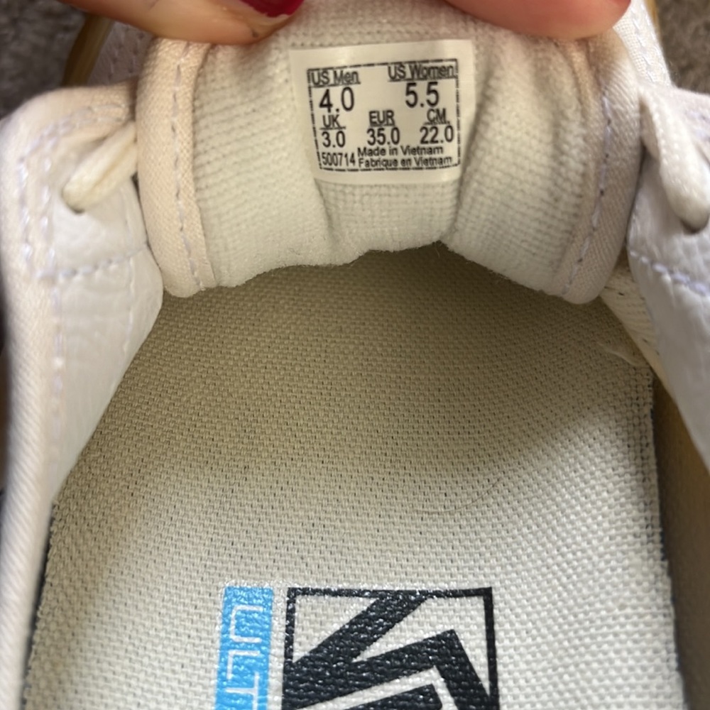 White Kids Vans - Picture 4 of 7